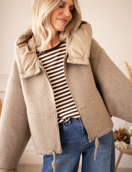 Mara Mood Mix Taupe - Jacket - ellemilla