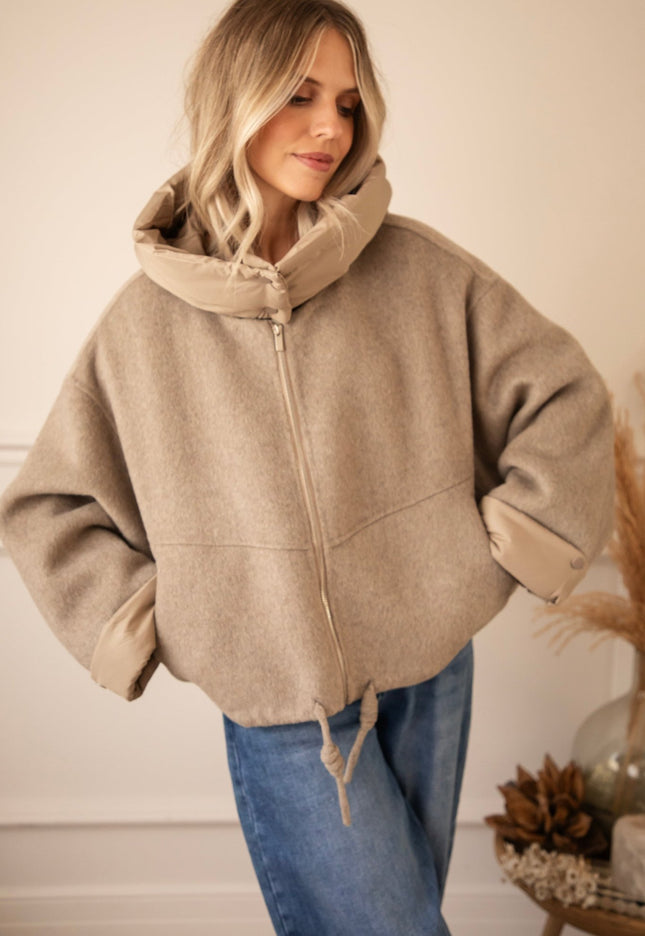 Mara Mood Mix Taupe - Jacket - ellemilla