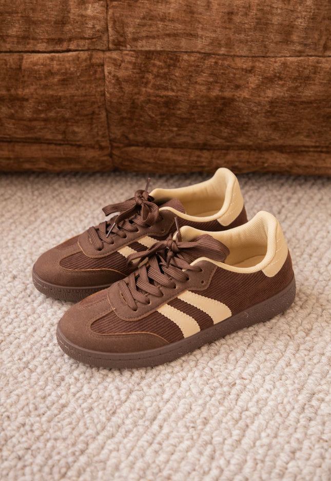 Marlow Brown/Beige - Sneakers - ellemilla