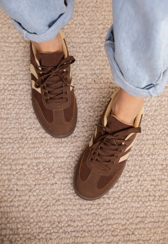 Marlow Brown/Beige - Sneakers - ellemilla