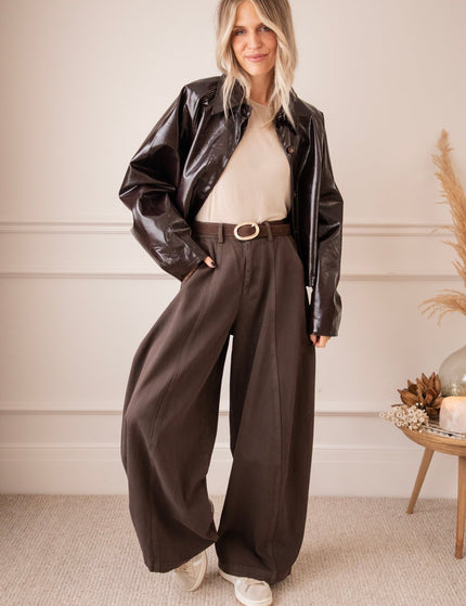 Mason Wide Barrel Choco - Jeans - ellemilla