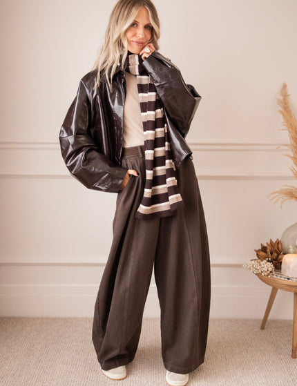 Mason Wide Barrel Choco - Jeans - ellemilla