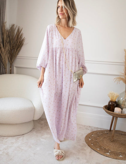 Maud Fleur Lila - Maxi Jurk - ellemilla