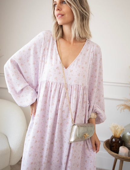 Maud Fleur Lila - Maxi Jurk - ellemilla