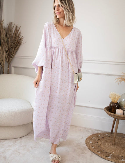 Maud Fleur Lila - Maxi Jurk - ellemilla