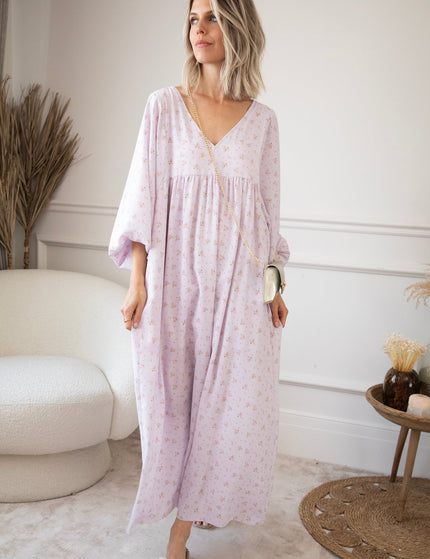 Maud Fleur Lila - Maxi Jurk - ellemilla