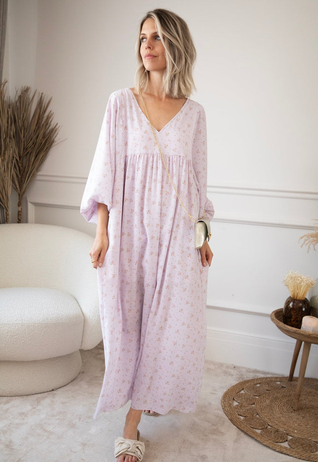 Maud Fleur Lila - Maxi Jurk - ellemilla