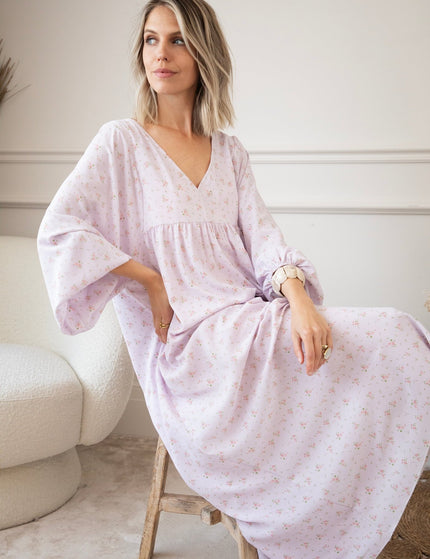 Maud Fleur Lila - Maxi Jurk - ellemilla
