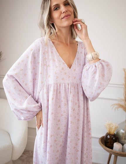 Maud Fleur Lila - Maxi Jurk - ellemilla
