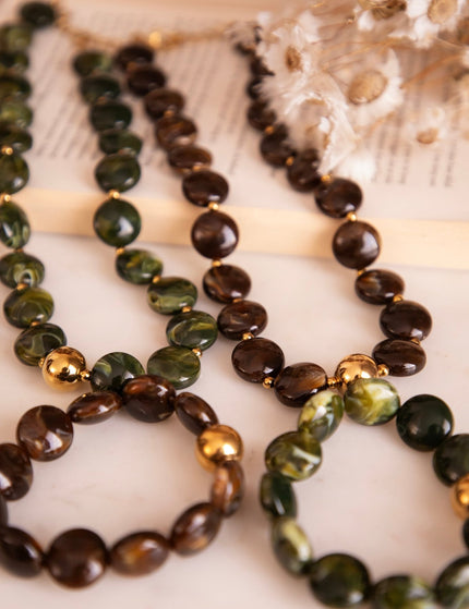 Melted Marble Moss Green - Armband - ellemilla