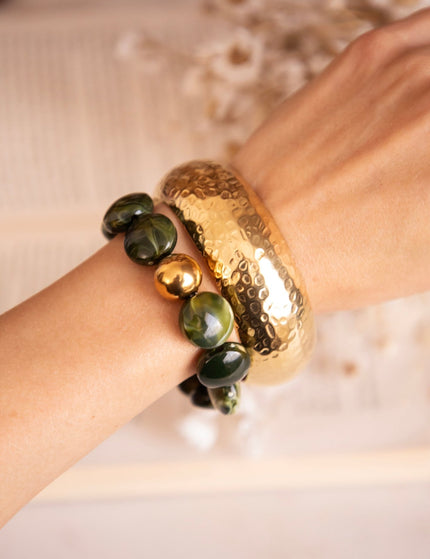 Melted Marble Moss Green - Armband - ellemilla