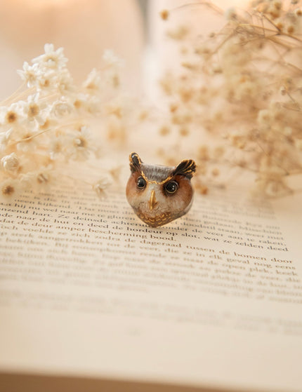 Merry Owl Brown - Ring - ellemilla