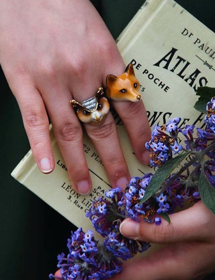 Merry Owl Brown - Ring - ellemilla