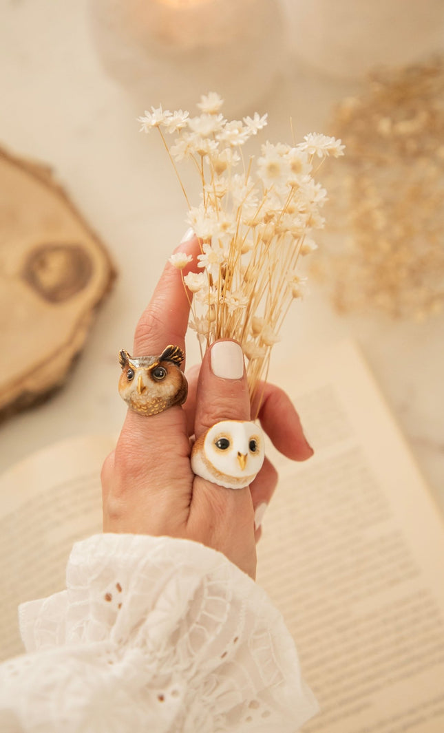 Merry Owl Brown - Ring - ellemilla