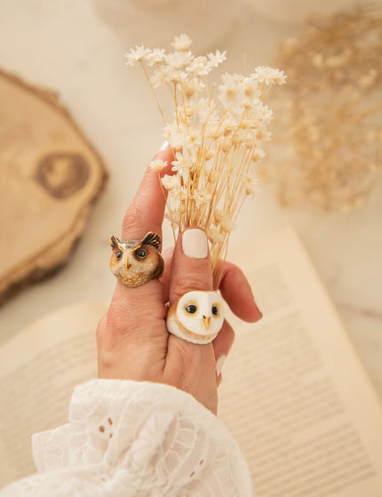 Merry Owl Brown - Ring - ellemilla