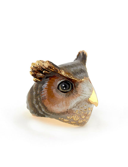 Merry Owl Brown - Ring - ellemilla