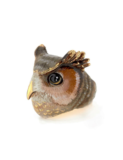 Merry Owl Brown - Ring - ellemilla