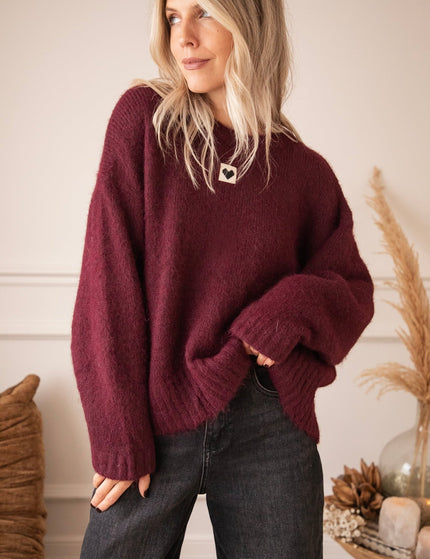 Middle Of My Heart Mulberry - Trui - ellemilla