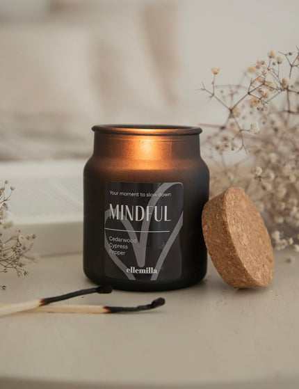 Mindful Black - Geurkaars - ellemilla