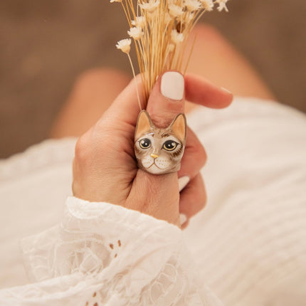 Mok Cat Brown - Ring - ellemilla