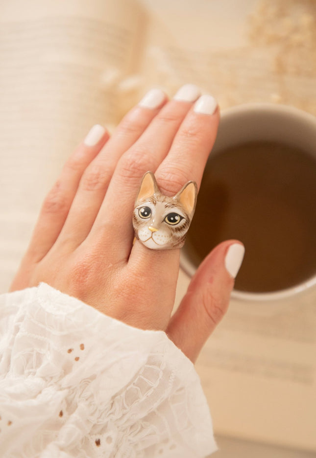 Mok Cat Brown - Ring - ellemilla