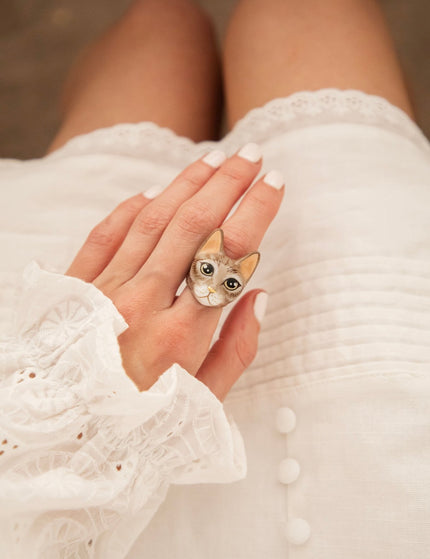 Mok Cat Brown - Ring - ellemilla