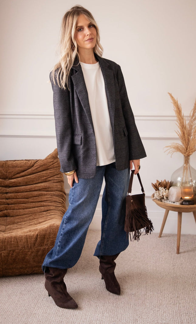 Nevermore Dark Grey - Blazer - ellemilla
