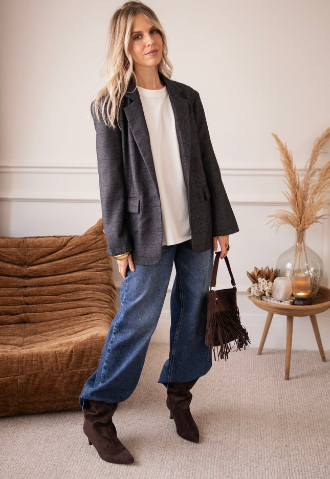 Nevermore Dark Grey - Blazer - ellemilla