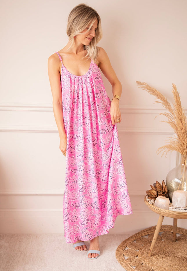 Paisley Paradise Sweet Pink - Jurk - ellemilla