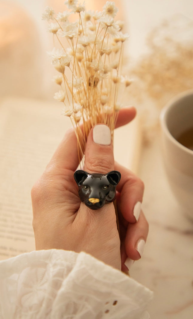 Panther Black - Ring - ellemilla