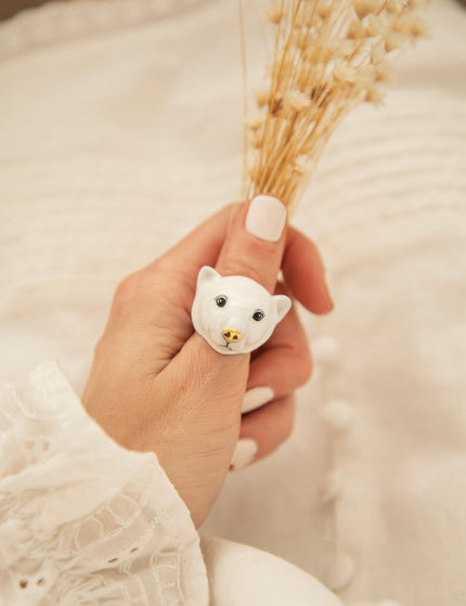 Paul Polar Bear White - Ring - ellemilla