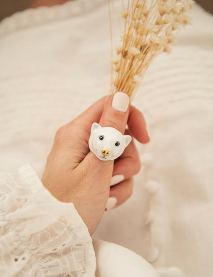 Paul Polar Bear White - Ring - ellemilla
