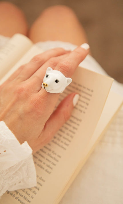 Paul Polar Bear White - Ring - ellemilla