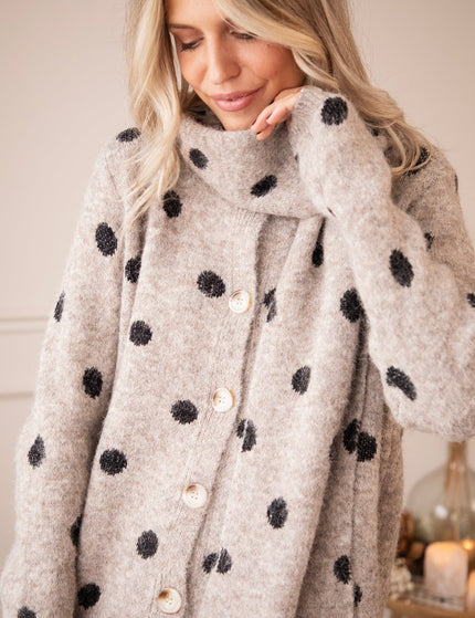 Pepper Dot Taupe/black - Vest - ellemilla