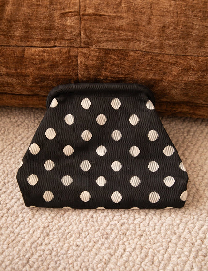 Pia Polka Clutch Black/Off White - Handtas - ellemilla