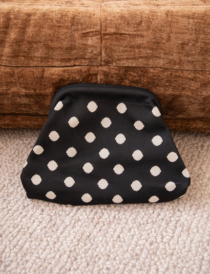 Pia Polka Clutch Black/Off White - Handtas - ellemilla