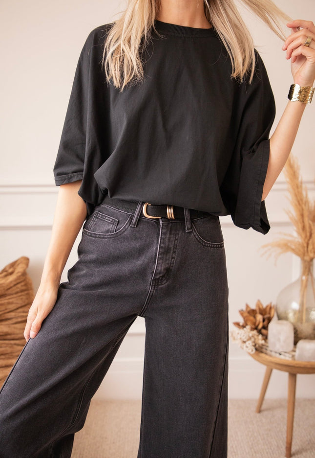 Piper Palazzo Black - Jeans - ellemilla