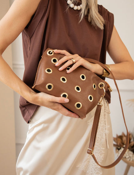 Pop Of Ease Brown - Top - ellemilla