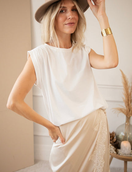 Pop Of Ease White - Top - ellemilla
