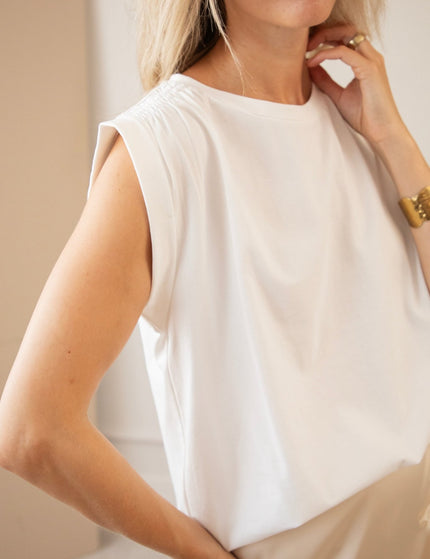 Pop Of Ease White - Top - ellemilla
