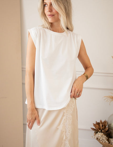 Pop Of Ease White - Top - ellemilla