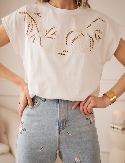 Pop Of Petal Blue/Pink - Jeans - ellemilla