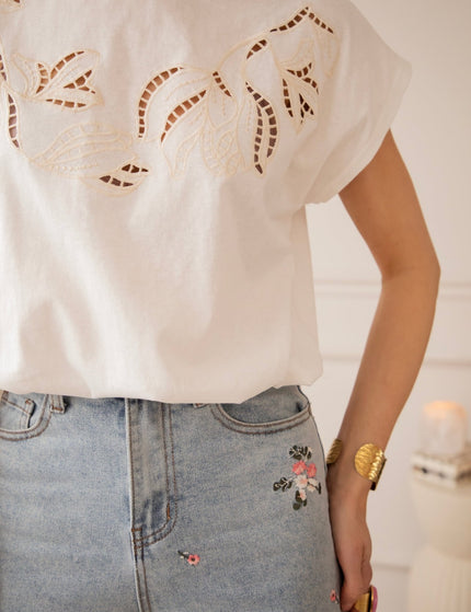 Pop Of Petal Blue/Pink - Jeans - ellemilla