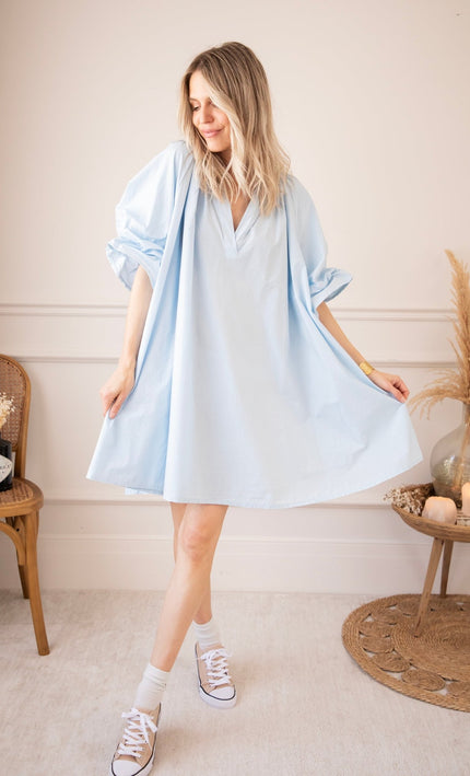Poppy Baby Blue - Jurk - ellemilla