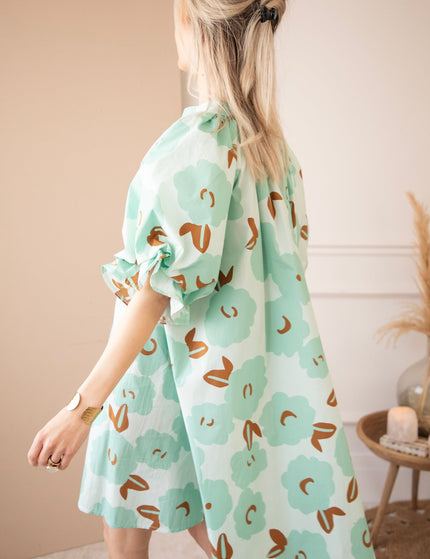 Poppy Petal Mint - Jurk - ellemilla