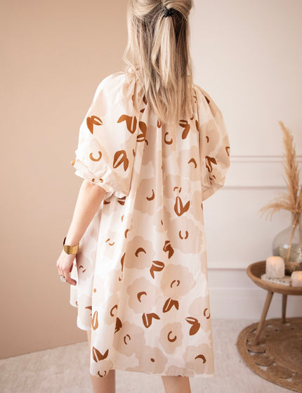 Poppy Petal Off White/Beige - Jurk - ellemilla