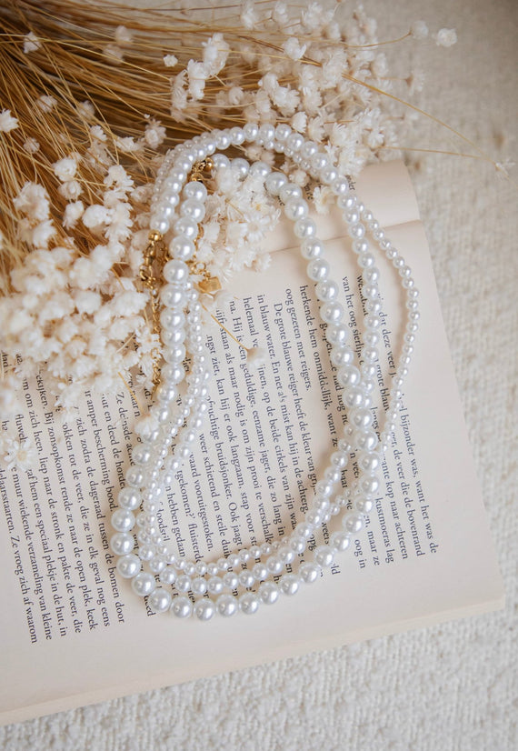 Pretty Pearly Mix White - Ketting/Set - ellemilla