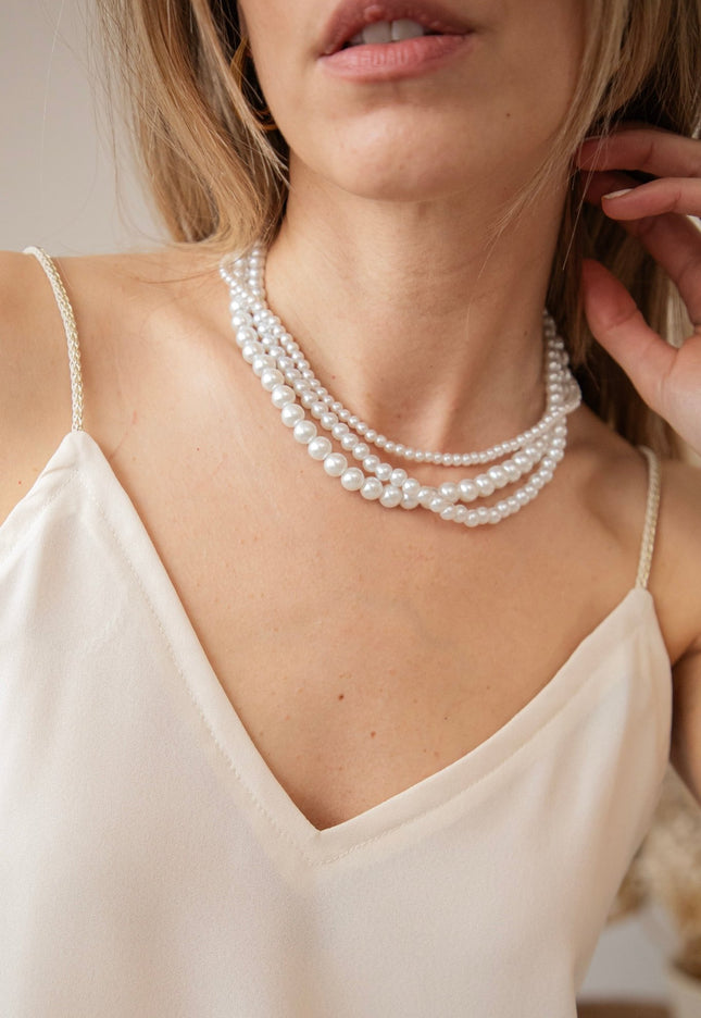 Pretty Pearly Mix White - Ketting/Set - ellemilla