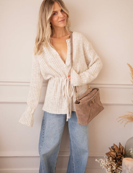 Pull Me Closer Beige - Vest - ellemilla