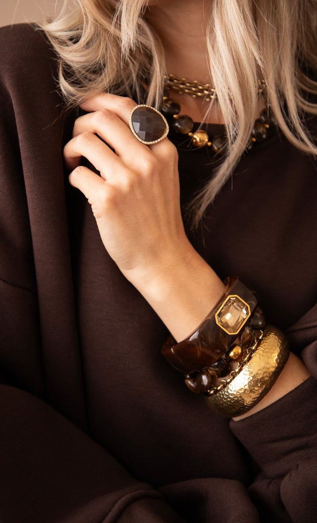 Retro Romance Mocha - Armband - ellemilla